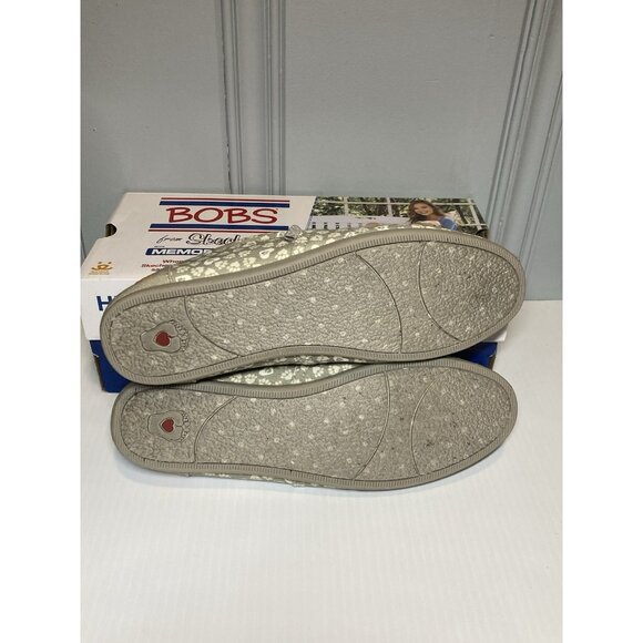 BOBS from Skechers Plush Finger Paint Slip On Shoes Taupe Canvas 31327 Womens 10 - Picture 12 of 13